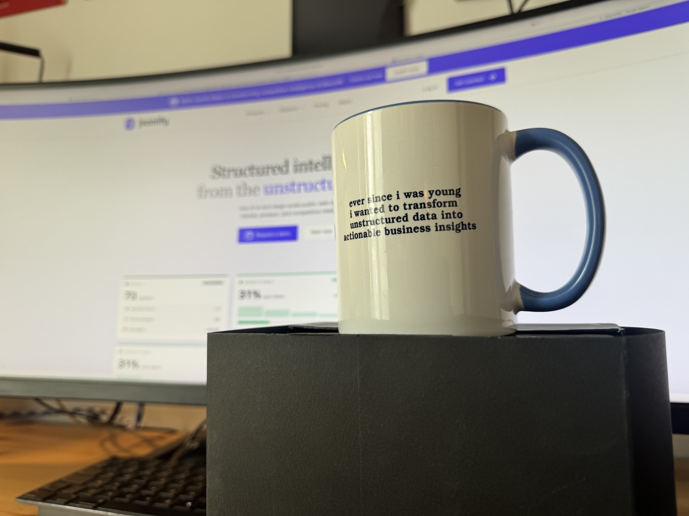 Jsonify mug — ever since I was young I wanted to transform unstructured data into actionable business insights